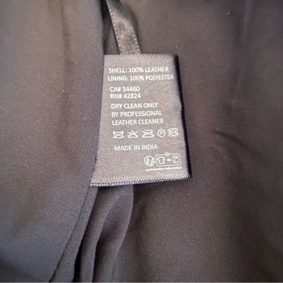 Veda Leather Mini Skirt Size 4 - Picture 4 of 4